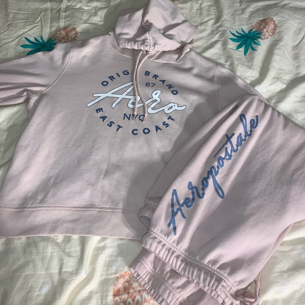 Pink sweat suit